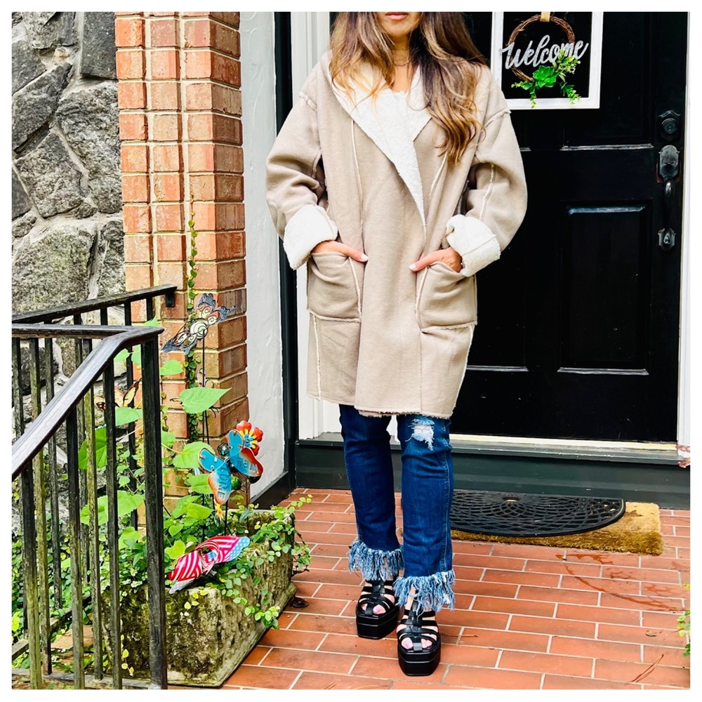 #25 Reversible Long Sleeve Sherpa Fur Jacket - Picture 9 of 10